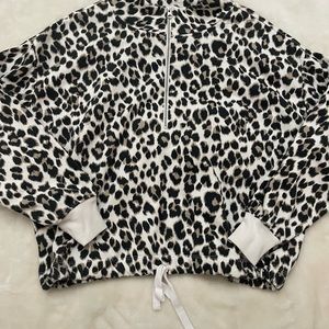 Cheetah print sweatshirt